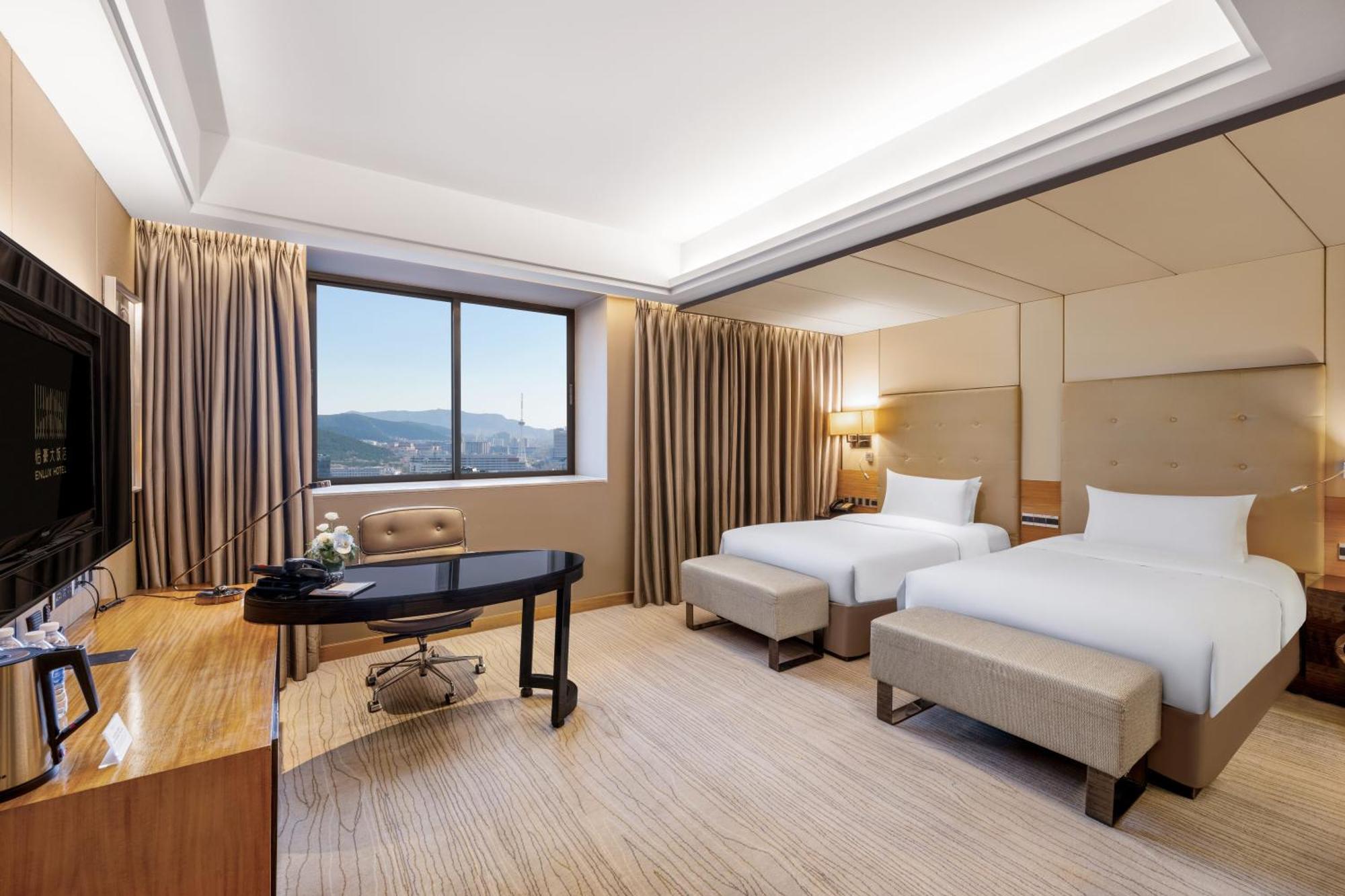 Enlux Hotel Jinan Exterior foto