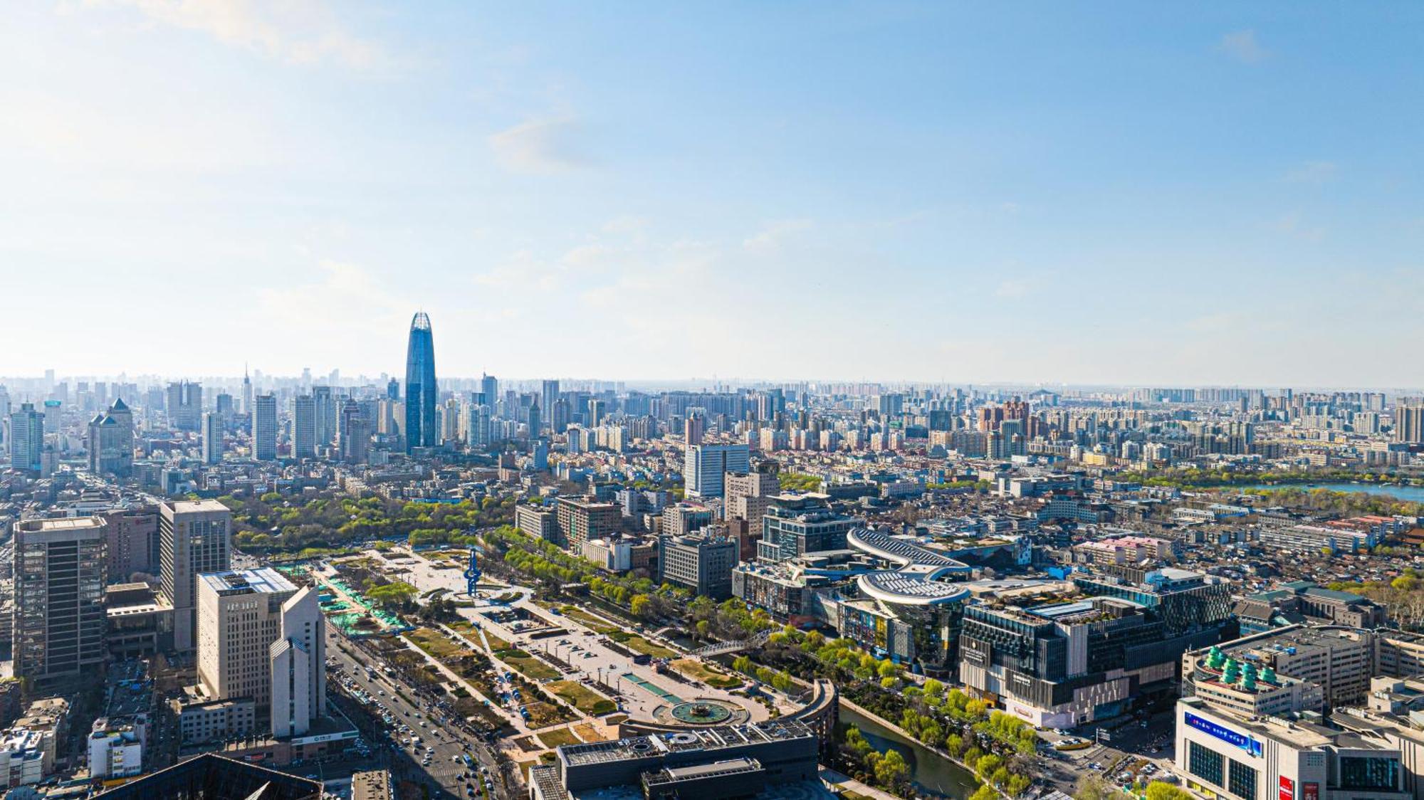 Enlux Hotel Jinan Exterior foto